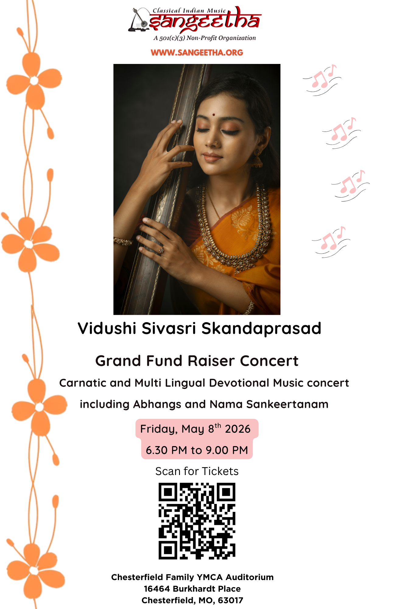 Sivasri Skandaprasad Concert on 05/08/2026 at 6.30 PM